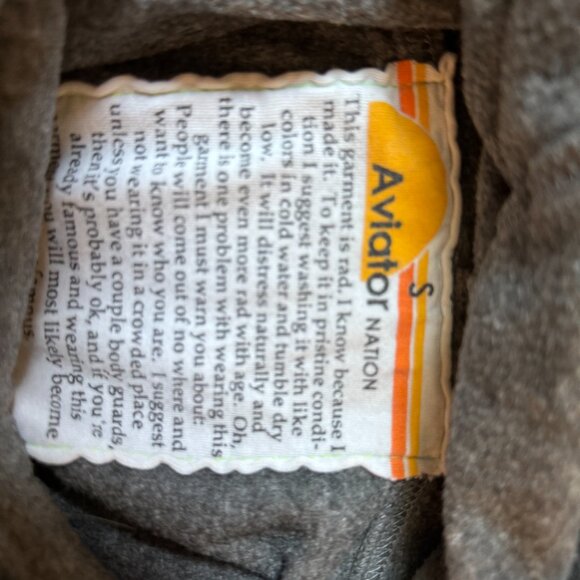 Aviator Nation ninja hoodie grey (S) - Picture 3 of 3